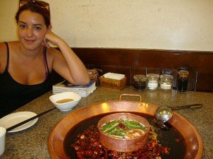 Woman dinner