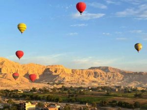 hot air balloons in sky