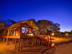 Chobe accommodation safari tent exterior