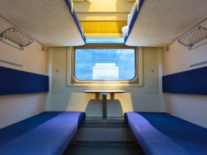 Sleeper train bunks CHina