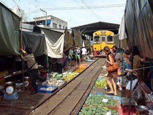 Thailand market train