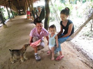 River Kwai local family Thailand