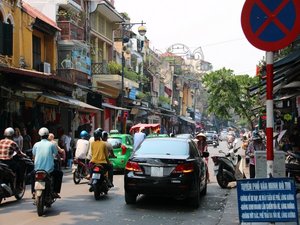 Vietnam Hanoi busy street