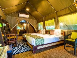 Safari tent accommodation in Thailand