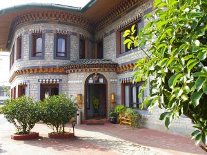 Traditional style hotel in Bhutan