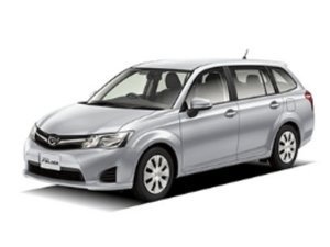 Medium sized silver car