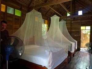 Beds in mosquito nets Thailand