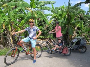 Family bicycle tour