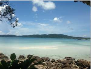 Beach pebbles Cambodia