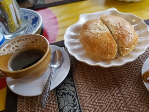 Breakfast Laos river cruise