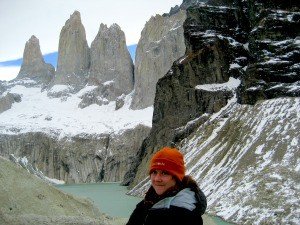 Woman in the mountains