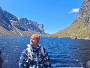 Man on water