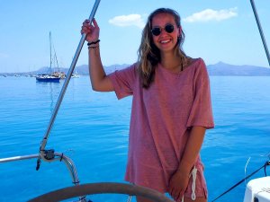 Tourist on a boat