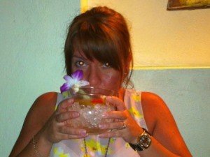 Woman with cocktail Thailand