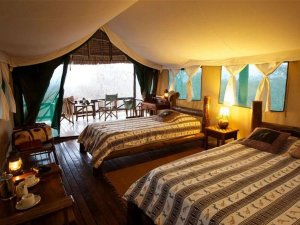 Mikumi Nyerere Tanzania accommodation tent beds