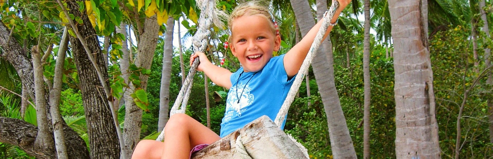 Girl on swing