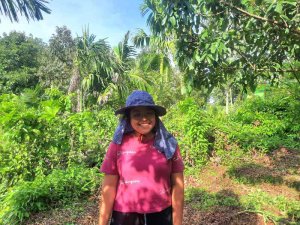Woman smiling in Isaan