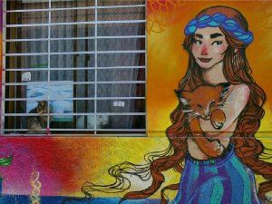 chili valparaiso graffiti wall