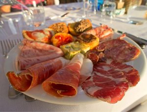 Italian food cold meats