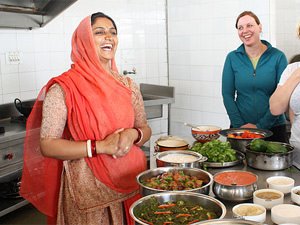 Local woman cooking