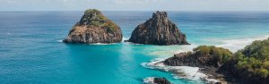 Beautiful beach ocean Fernando de Noronha Brazil