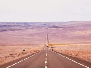Long road in Chile