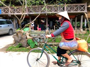 Ha Giang woman on bike