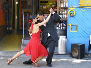 Tango dancers