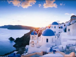 Santorini at sunset
