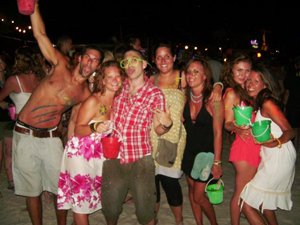 People on a party