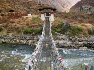 Canopy bridge Bhutan