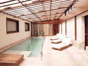 Hotel pool in Uyuni