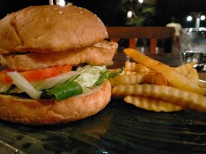 Tofu burger Thailand Ko Tao