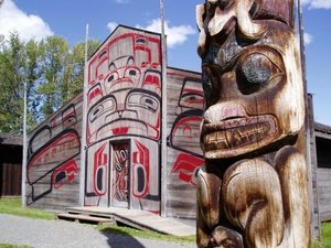 local Canadian carved stature