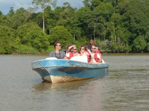 Borneo Kinabangatan river boat