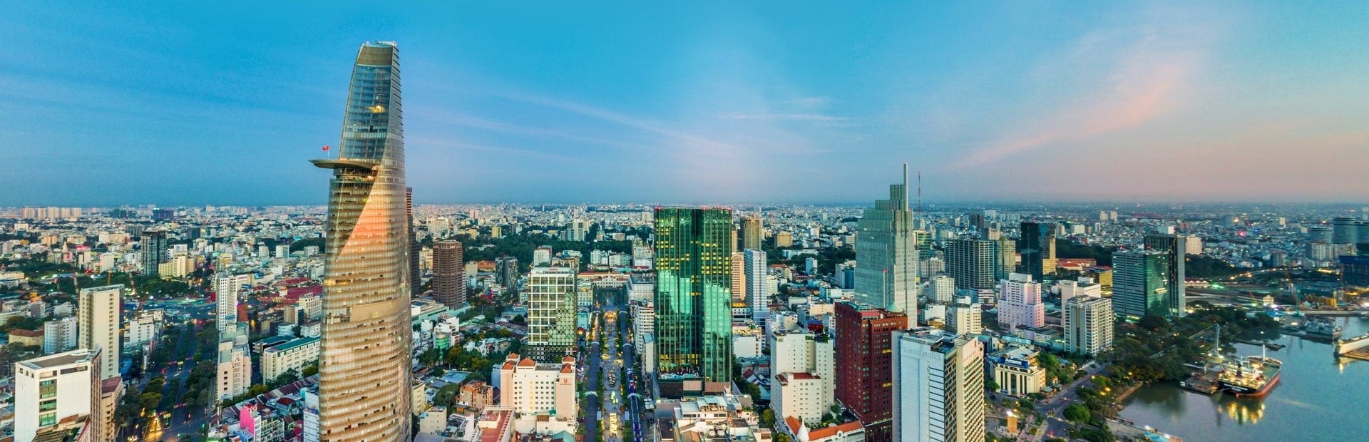 Vietnam Saigon city panorama