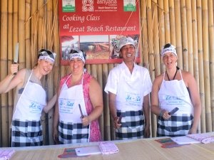 People in a cooking class Bali Indonesia