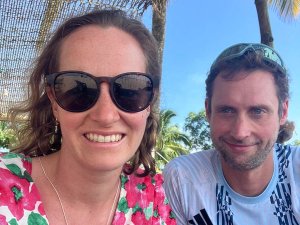 Claire and Dave in India