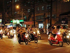 Vietnam Saigon motorbikes
