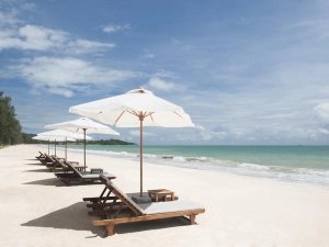 Beach sunbeds